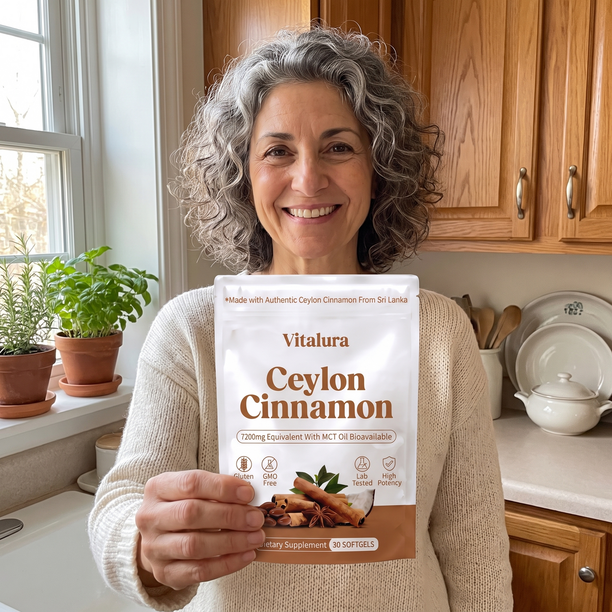 Cannella di Ceylon 7200 mg + Olio MCT