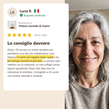 Recensione cliente Vitalura: più leggera dopo i pasti e più energia durante la giornata